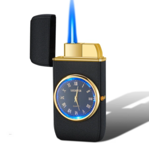 Horloge aansteker zwart